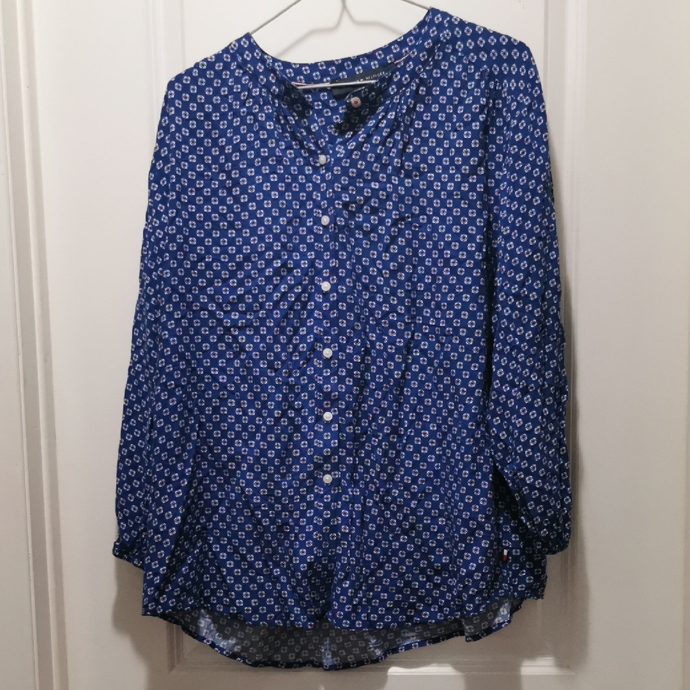 Tommy Hilfiger Floral Blue Blouse‎